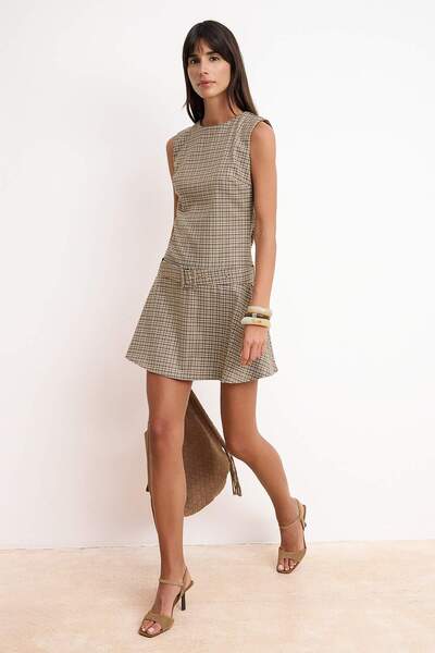 Trendyol Collection Kratka / mini haljina sa višebojnim detaljima na pojasu T...