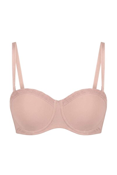 Trendyol Collection Σουτιέν με μονόχρωμη δαντέλα με λεπτομέρεια επιπλέον push...