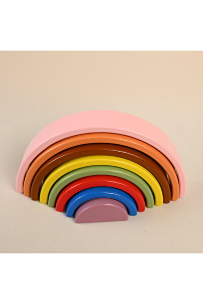 Zyt Tasarım Waldorf Rainbow 8-Piece Wooden Toy