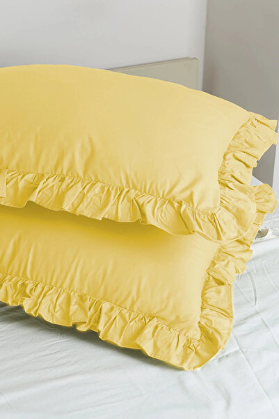 Magnolia 1 Adet Yastık Kılıfı %100 Pamuklu Fırfırlı 50x70cm | Nevresim Seti v...