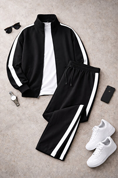 OTAKU طقم بدلة رياضية مريحة من قماش السكوبا للرجال