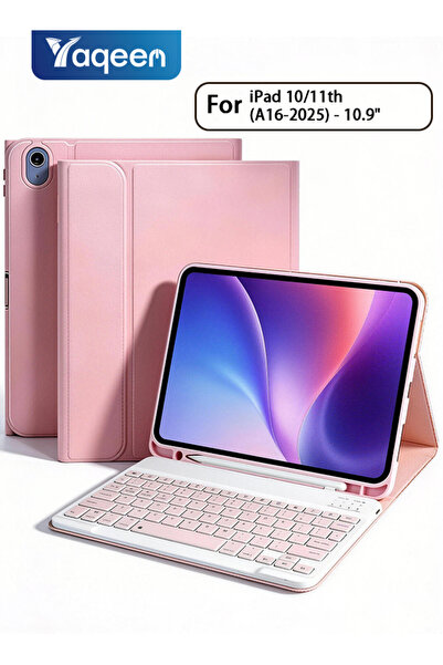 yaqeen غطاء لوحة مفاتيح ماجيك لجهاز iPad من الجيل الحادي عشر (A16) والجيل الع...