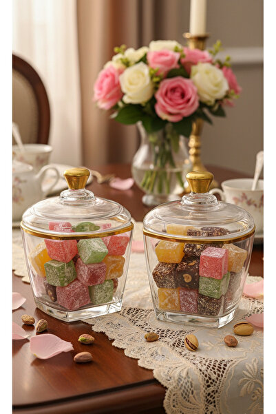 Storeway 2 Pcs Glass Sugar Bowls