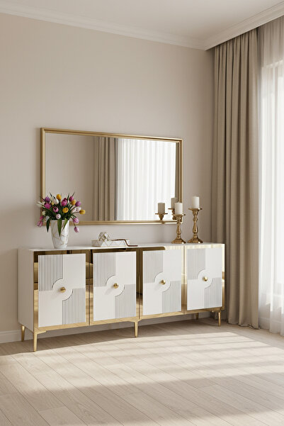 zetuna home KA1811BG KONSOL, ÇOK AMAÇLI DOLAP, KAHVE KÖŞESİ VE TV SEHPASI BEY...