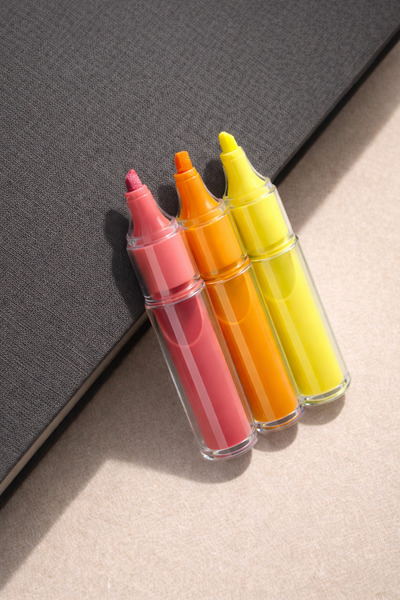 matheon Meyve Figürlü Fosforlu Kalem Seti 3’lü Pastel Renkli Sevimli Highlighter