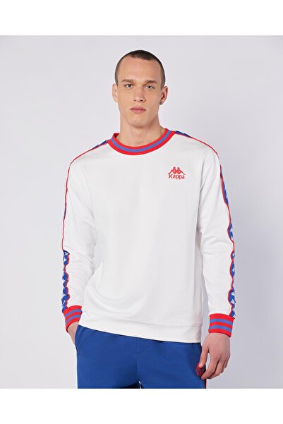 Kappa Banda Stars Sweatshirt Erkek Beyaz Regular Sweatshirt