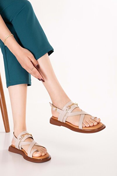 Gondol Genuine Leather Vaketa Flip Flops Sandals Crm.501 Mink