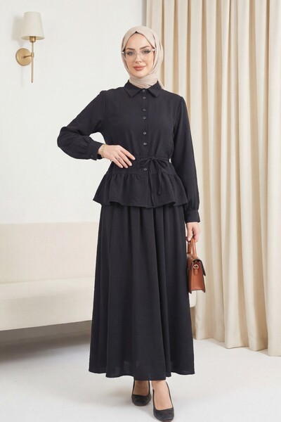 HİJABAYA Σετ μπλούζα και φούστα με κορδόνια