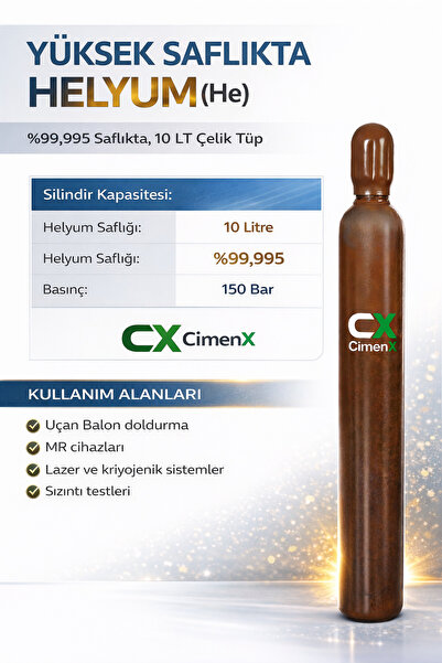 CX YS Helyum 10 Lt (%99,995 Saf)