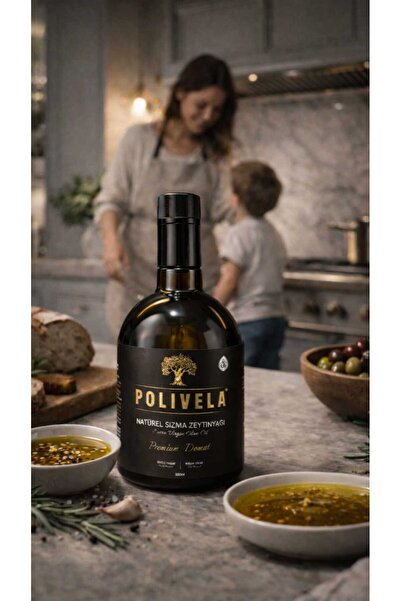 Polivela Erken hasat 400 mg/kg polifenol 500 ml cam şişede Natürel Sızma zeyt...