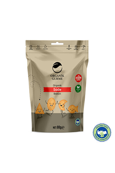 Organik Gurme Organik Sade Bisküvi 80 gr