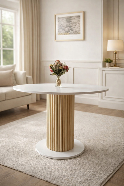 moka park avm ANTORYUM YUVARLAK YEMEK MASASI MUTFAK MASASI 90 CM