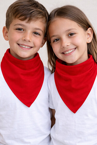 Sibel Günay Butik الوشاح الأحمر المربع |   باندانا |   للجنسين |   51*51