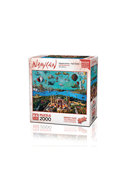 Ks Games Migration Routes - Hagia Sophia 2000 Parça Puzzle