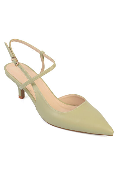 Capone Outfitters Perla Medium Heeled Ankle Strap Pointed Toe Women's Shoes