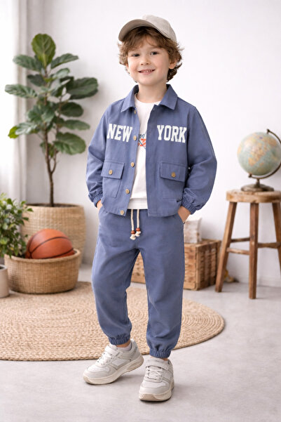 Çelix Kids Erkek Çocuk Winter NewYork 3'lü Takım Bayramlık
