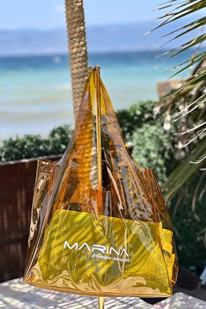 Marina Τσάντα παραλίας - Αφρός μελιού C2401