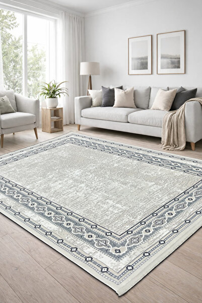 ünalcarpet 4 Metrekare - 6 Metrekare Bambu Tarz Modern Dokuma Salon Oturma Od...