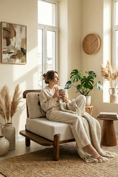 Zem Royal Bohem Berjer, Açık Krem