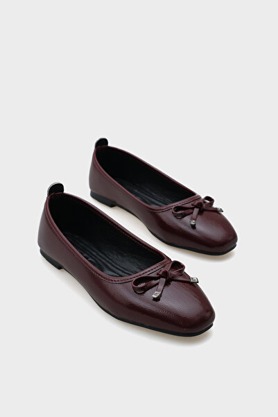 Capone Outfitters Γυναικείες μπαλαρίνες Hana Trend με ζαρωμένο σχέδιο