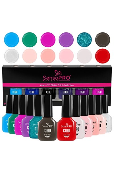 SensoPRO Milano Σετ 12 ημιμόνιμων βερνικιών νυχιών CIAO One Step - CIAO, Ομορ...