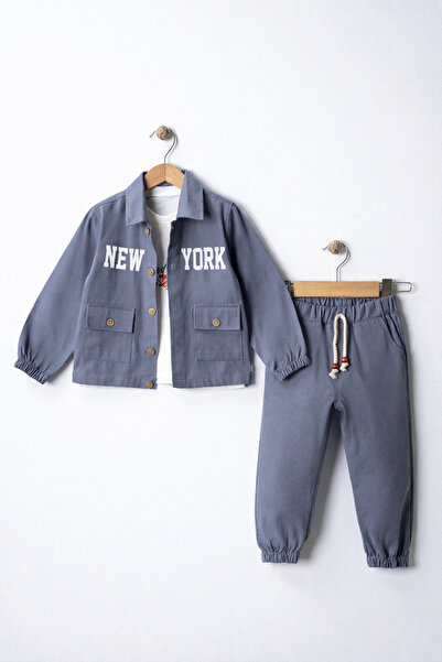 Çelix Kids Erkek Çocuk Winter NewYork 3'lü Takım Bayramlık