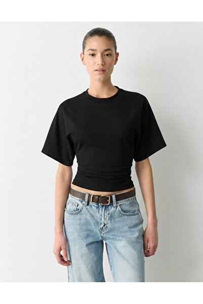 ossons Μπλουζάκι με μανίκια νυχτερίδα και σχέδιο καθιστής νυχτερίδας Βαμβάκι ...