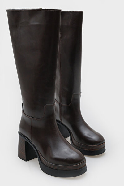 Capone Outfitters حذاء بياتريس بكعب مستدير من الأمام للنساء