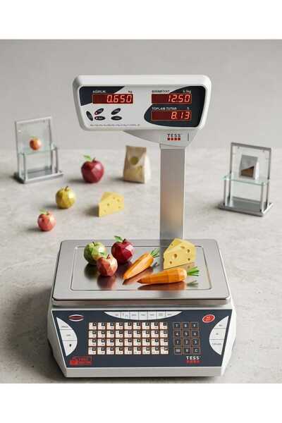 Tess Mt-30 Kg X 5 / 10 Gr Fiyat Hesaplamalı Boyunlu Terazi