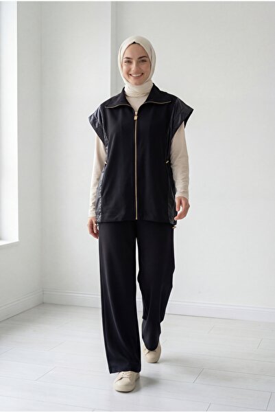 BENAHOLL Celisa με λαμπερά πλαϊνά μέρη συνδυασμός υφασμάτων σετ κοστούμι με γ...