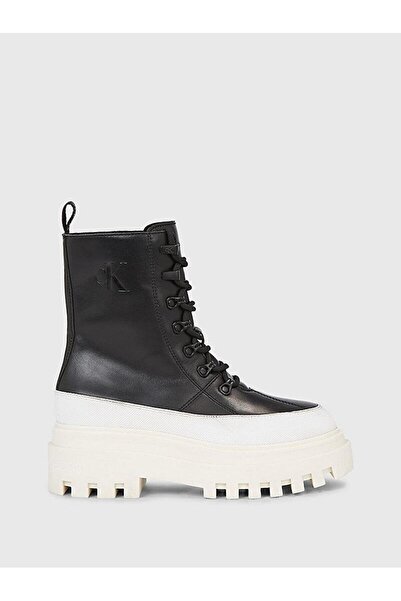 Calvin Klein FLATFORM LACE UP BOOT LTH