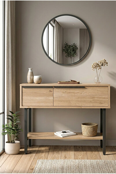 Yurudesign Ocean Dresuar Aynalı Kapaklı Metal Ayaklı Sepet On12-s