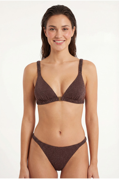 You.R by Nelson Topical büzgü detaylı önden kapamalı bikini takımı