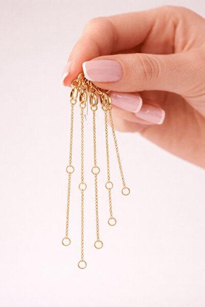 YAVUZ KUYUMCULUK 14 Ayar Altın Kolye ve Bileklik Uzatma Zinciri 5 cm