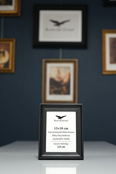 Raven Art Studio Πυραμίδα 13x18 εκ. Μαύρη θήκη για φωτογραφίες, έγγραφα, αφίσ...