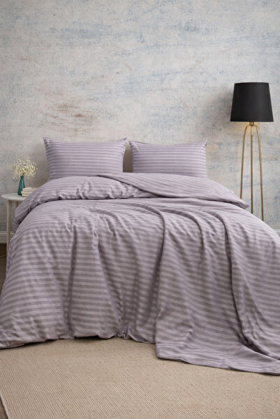 moon secret tekstil Σετ Παπλωματοθήκης Διπλού Κρεβατιού Premium Plum Color Co...