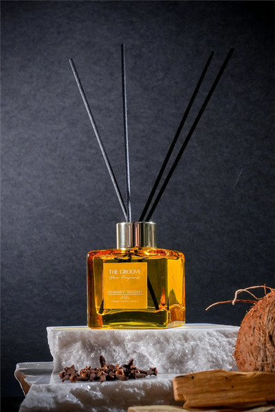 THE GROOVE Floral Bouquet 100 ml Kare Çubuklu Oda Kokusu Parfümü Sarı Charman...