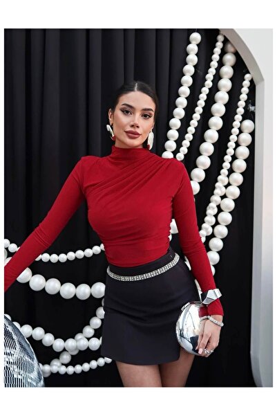 ESRAHELVACI Ramena struka nabor Detaljna bluza