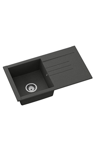 Hausberg Chiuveta bucatarie Mada HBC-9801, compozit, negru, 76 x 44 cm