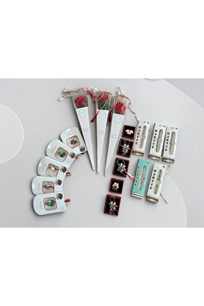 GIA'S WORLD set 18 Martisoare combinate- bratari , brose, trandafiri sapun 8 ...