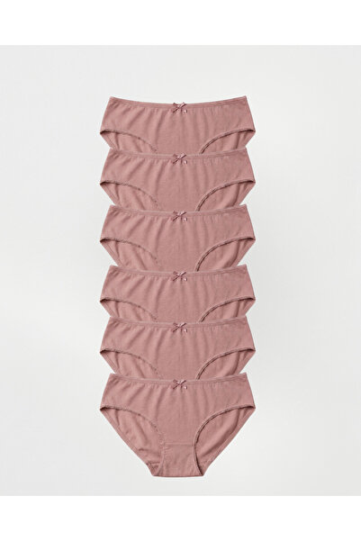 Amarelle Mila Mocha Normal Waist 6-pak Pamuk gaćica