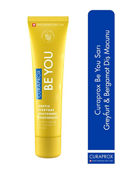 Curaprox Be You Beyazlatıcı ( Greyfurt-bergamot ) Diş Macunu - Yellow 60 ml