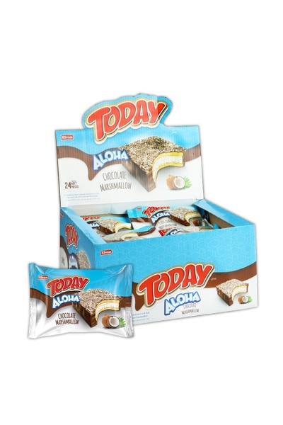 Elvan Aloha Hindistan Cevizli Marshmallowlu 35 Gr 24 Adet (1 Kutu)