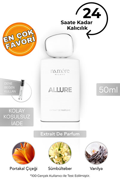 NA MORE Milano Namore ALLURE Extrait de Parfüm | Unisex | Yüksek Esans %33 | ...