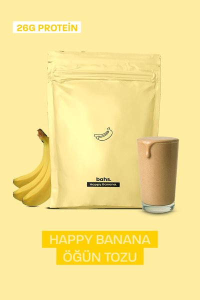 bahs. Proteinli Öğün Tozu - Happy Banana 600gr - 10 Servis