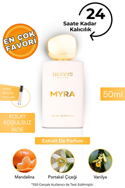 NA MORE Milano Namore MYRA Extrait de Parfüm | Kadın | Yüksek Esans %33 | Kal...