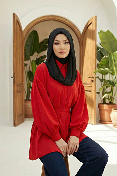 Aisha's Design شال شيفون بونيه داخلي من القطن الممشط، PS-45