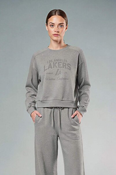 DeFacto Nba Los Angeles Lakers Crew Neck Sweatshirt F8216Ax25Wn