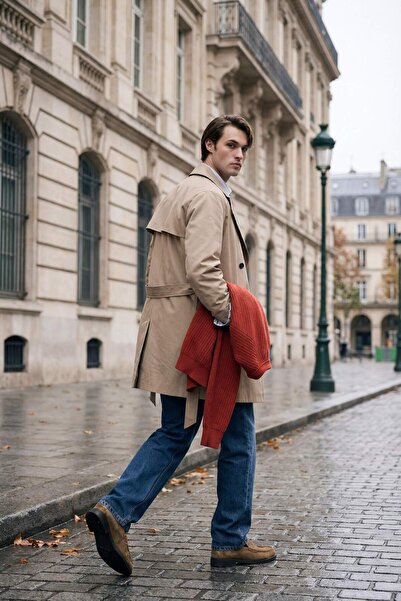 DeFacto Στενή εφαρμογή με επένδυση και κουμπιά Parka D5528AX26SP