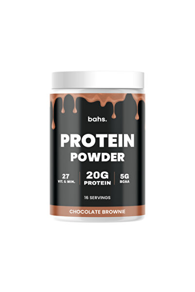 bahs. Chocolate Brownie Protein Powder in its 16 pieces - 464gr